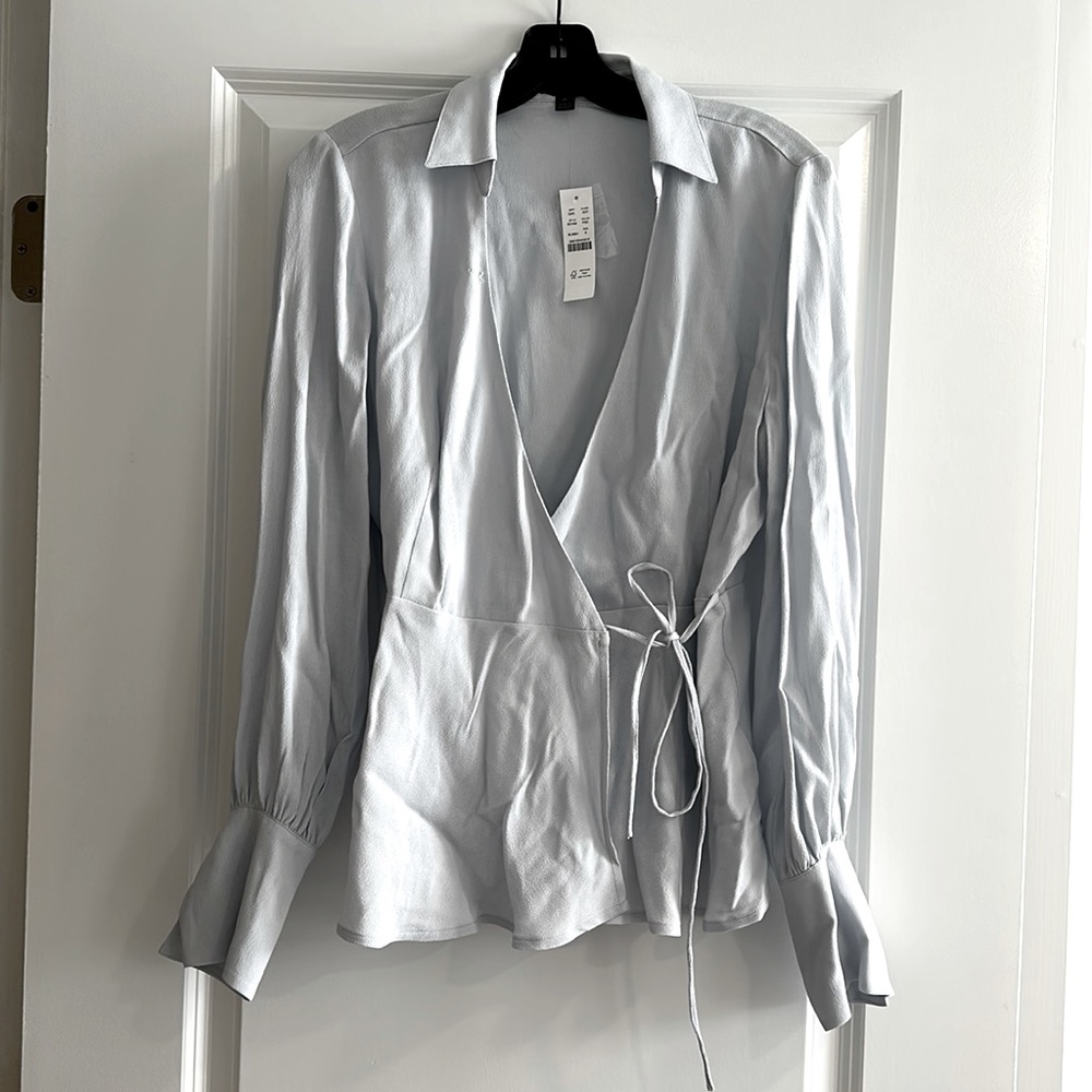 NWT J.Crew wrap blouse